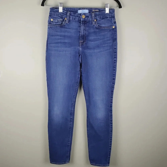 7 For All Mankind B(Air) Denim The Ankle Skinny 27 - Picture 3 of 12